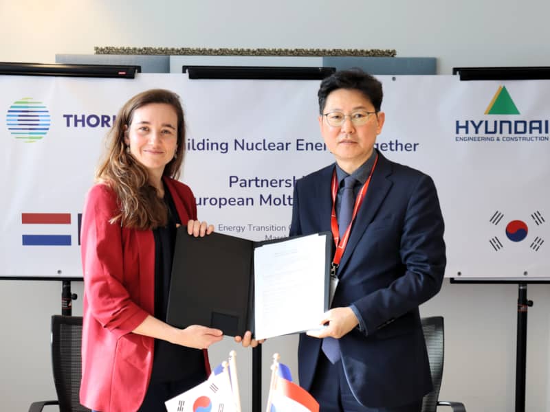 Thorizon and Hyundai Engineering & Construction sign strategic cooperation on molten salt reactor development and commercialization